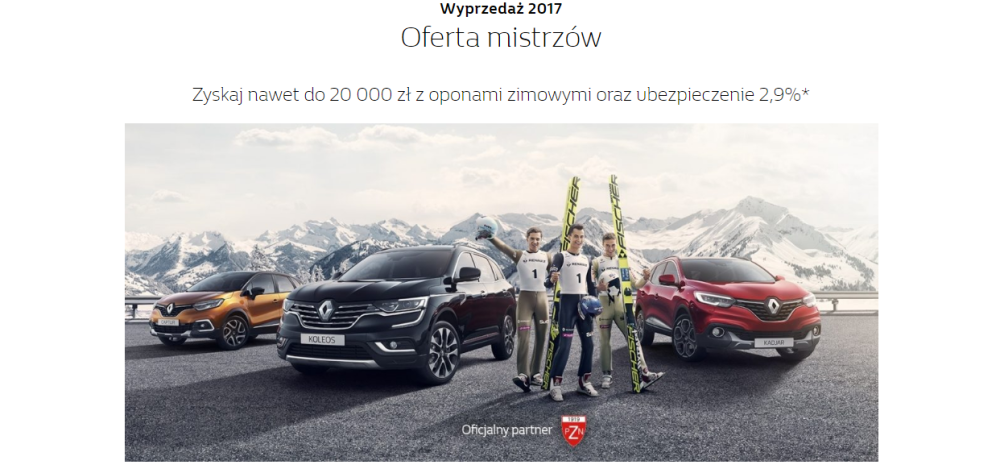 Wyprzedaż Renault 2017 Oferta Mistrzów Renault Rybnik